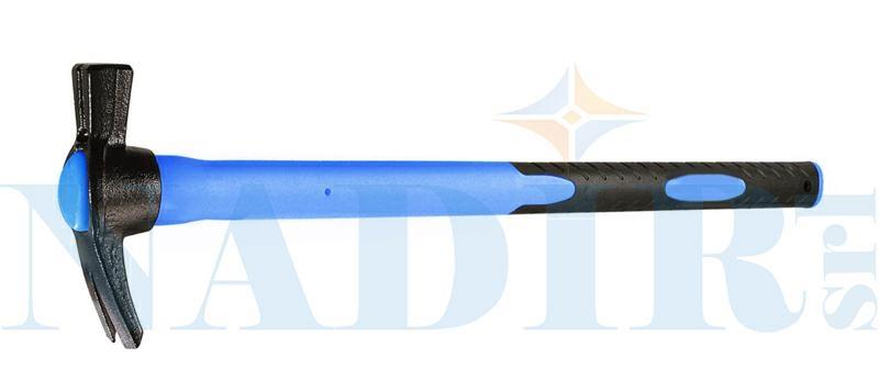 MARTELLO CARPENTIERE GR.300 CON CALAMITA MANICO FIBRA DI VETRO CM.45