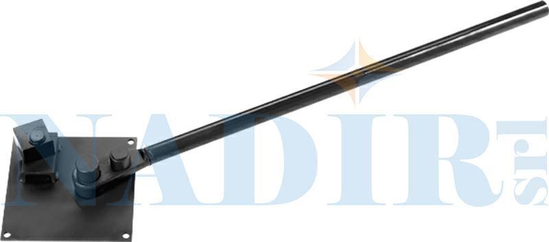 PIASTRA PIEGAFERRO CON MANICO ø24 MAX PIASTRA CM.20X20