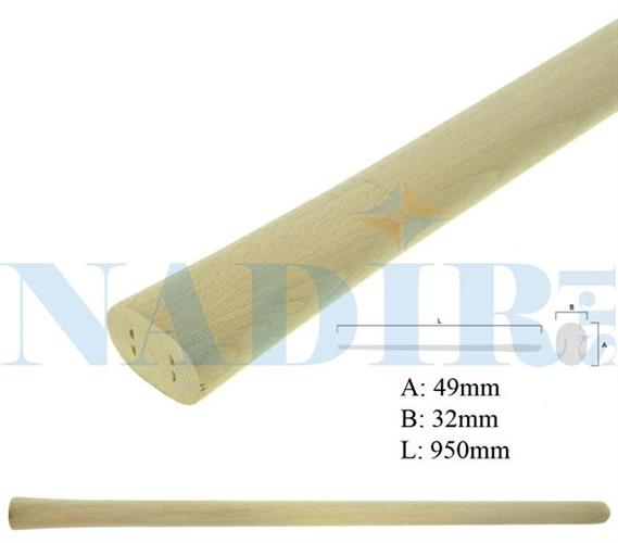 MANICO MAZZASCURE IN LEGNO DI FAGGIO CM.90