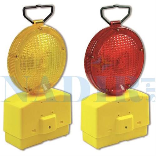 LAMPADA SEGNALAZIONE ROSSA DOPPIA BATTERIA LUCE CONTINUA