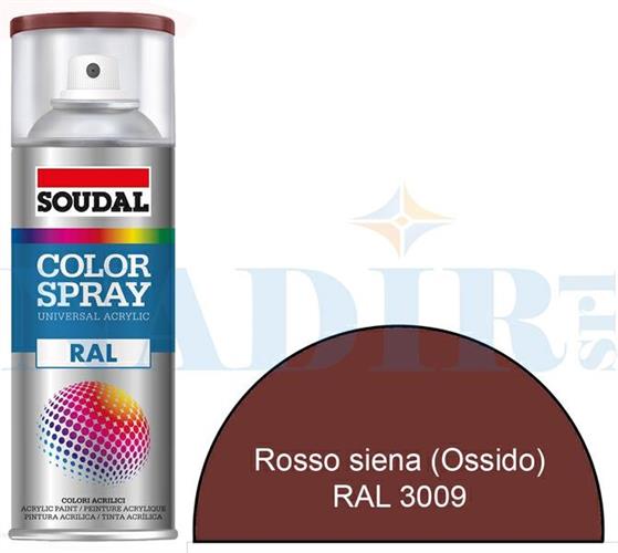 SPRAY ACRILICO LATTONERIA ROSSO SIENA (ROSSO OSSIDO) RAL3009 ML.400