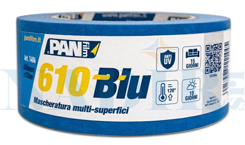 NASTRO MASCHERA BLU PAN 610 ANTI-UV MM.38X50MT