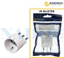 ADATTATORE BIANCO SCHUKO 16A 2P+T BLISTER