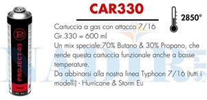 CARTUCCIA GAS ML.330 ATTACCO 7/16 PER CANNELLO GAS