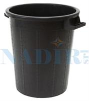 PATTUMIERA - BIDONE PLASTICA NERA LT.75