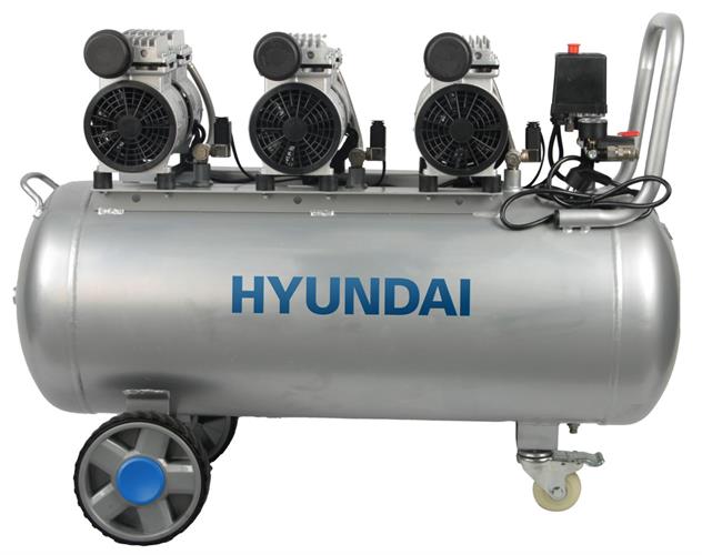 COMPRESSORE SUPERSILENZIATO HYUNDAY 100LT OIL FREE HP3 BAR-8 75dba