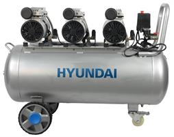 COMPRESSORE SUPERSILENZIATO HYUNDAY 100LT OIL FREE HP3 BAR-8 75dba