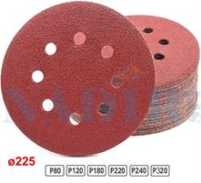 DISCO ABRASIVO CON VELCRO ø225 GRANA 120 CF.10PZ