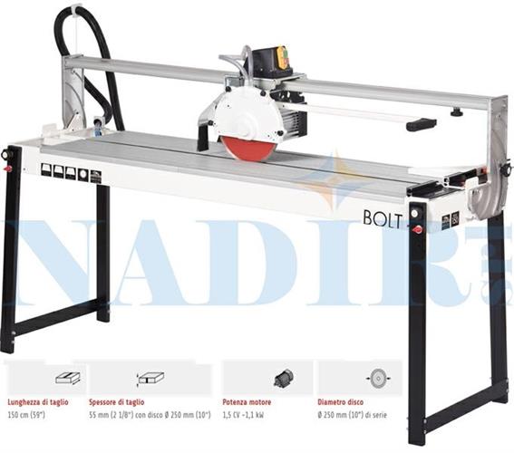 SEGATRICE A PONTE RAIMONDI BOLT 150 DISCO ø250 TAGLIO MAX CM.150