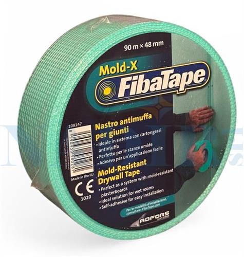NASTRO FIBRA VETRO VERDE MM.48X90MT GIUNZIONI CARTONGESSO NAF01005A