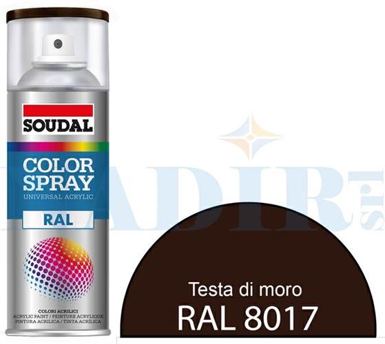 SPRAY ACRILICO LATTONERIA TESTA DI MORO RAL8017 ML.400
