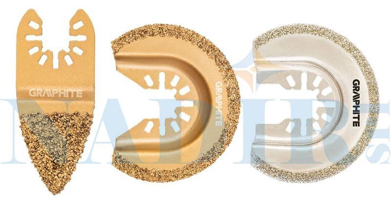 SET LAME CERAMICA MULTIFUNZIONE 3PZ