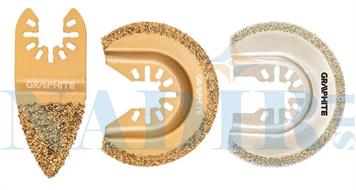 SET LAME CERAMICA MULTIFUNZIONE 3PZ