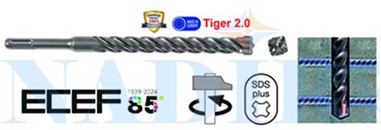 PUNTA TIGER 2.0 PLUS MONOBLOCCO 4 TAGLIENTI ø20X250/200