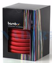 TUBO BAMBOO ESTENSIBILE TRIPLO LATTICE ROSSO MT.7,5-23 ACCESSORIATO