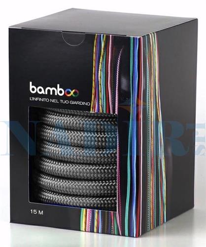 TUBO BAMBOO ESTENSIBILE TRIPLO LATTICE GRIGIO MT.5-15 ACCESSORIATO