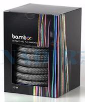 TUBO BAMBOO ESTENSIBILE TRIPLO LATTICE GRIGIO MT.5-15 ACCESSORIATO