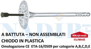 TASSELLO CAPPOTTO TERMICO CHIODO NYLON LTX ø10X110 ETA-CE