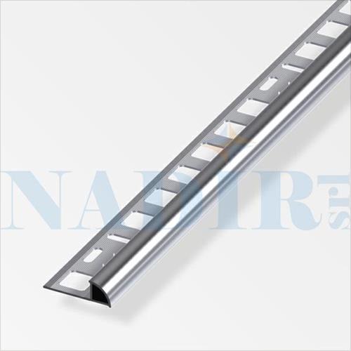 PROFILO JOLLY TONDO ALLUMINIO BRILLANTATO LUCIDO H.10 CM.250