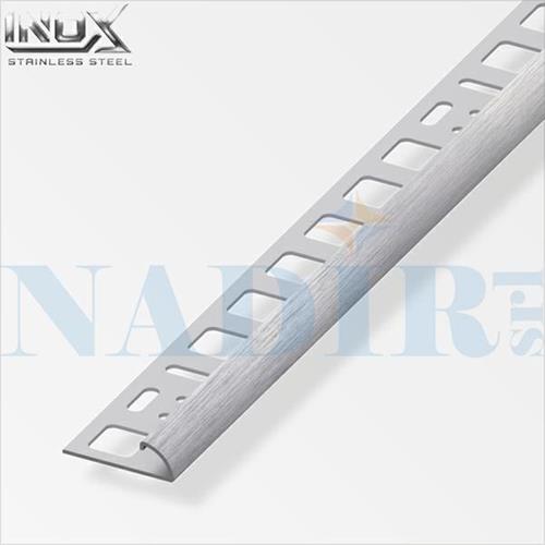 PROFILO JOLLY TONDO INOX SPAZZOLATO SATINATO H.10 CM.250