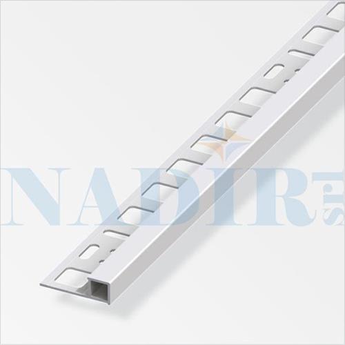 PROFILO JOLLY QUADRO ALLUMINIO ARGENTO SATINATO H.10 CM.250