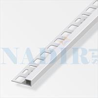 PROFILO JOLLY QUADRO ALLUMINIO ARGENTO SATINATO H.10 CM.250