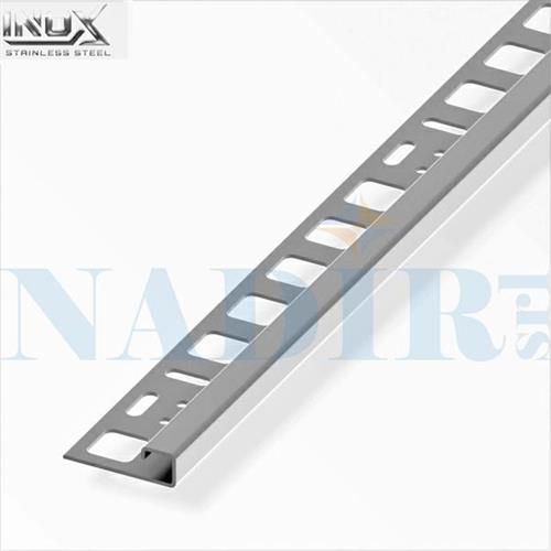 PROFILO JOLLY QUADRO INOX LUCIDO H.10 CM.250