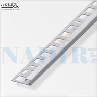 PROFILO JOLLY QUADRO INOX SPAZZOLATO SATINATO H.10 CM.250