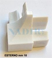 STAMPLAST ANGOLO ESTERNO PER PROFILO SGUSCIO H.10 CF.100PZ