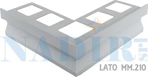 PROGRESS PROFILES ANGOLO ESTERNO PROTERRACE GRIGIO CHIARO