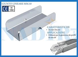 GIUNTO LINEARE PROFILO BASSO 50X15 SPESSORE 0.5MM SHARK DRY LINE