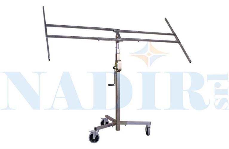 ALZALASTRA TELESCOPICO A CREMAGLIERA CON RUOTE H.400MAX NAP01001