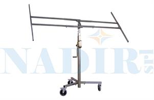 ALZALASTRA TELESCOPICO A CREMAGLIERA CON RUOTE H.400MAX NAP01001