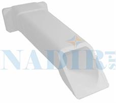 GOCCIOLATOIO CHIUSO MARMOPLASTICA CM.8X27 BIANCO