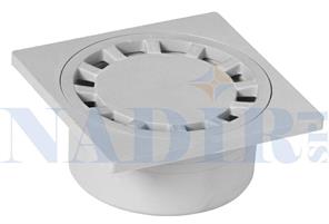 CHIUSINO SIFONATO CM.25X25 SCARICO CENTRALE ø110-125