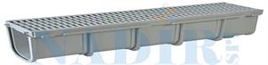 CANALETTA PP CON GRIGLIA PEDONABILE A15 CM.13X50 H.7.5