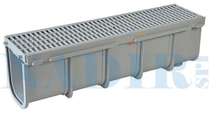 CANALETTA PP CON GRIGLIA PEDONABILE A15 CM.13X50 H.14