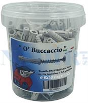 TASSELLO NYLON UNIVERSALE ø6X30 CON VITE BARATTOLO 300PZ