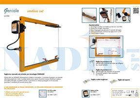 TAGLIERINA A BATTERIA TAGLIO MAX 52X34 CM GENIALE CAPPOTTO TERMICO