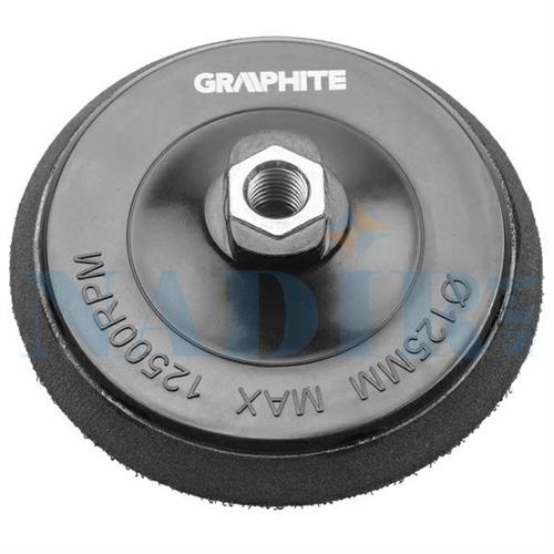 PLATORELLO GOMMA CON VELCRO ø125 SUPPORTO M14