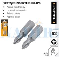 BLISTER 2PZ INSERTO PER AVVITATORE MM.25 PH3