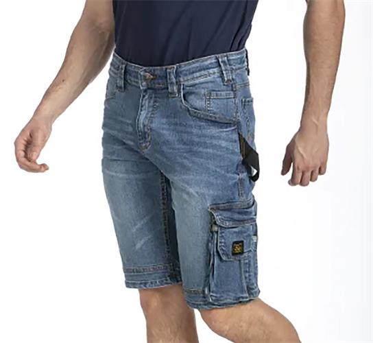 NUOVO BERMUDA JEANS DA LAVORO MULTITASCA RICA LEWIS SUNJOBA TG.50