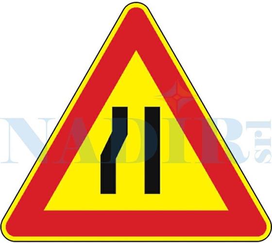 SEGNALE STRETTOIA SINISTRA FIG.385 CM.90 CLASSE 1