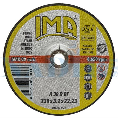 DISCO ABRASIVO IMA PER FERRO ø230X3.2 MM