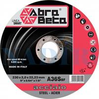 DISCO ABRASIVO PIANO SMART LINE ABRABETA ACCIAIO ø230X2MM