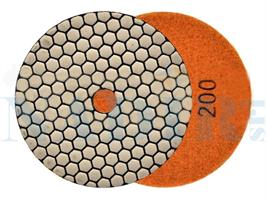 MOLA DIAMANTATA CON VELCRO ø 100 LUCIDATURA A SECCO GRANA 200
