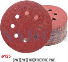 DISCO ABRASIVO CON VELCRO ø125 GRANA 180 CF.100PZ