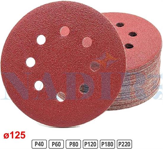 DISCO ABRASIVO CON VELCRO ø125 GRANA 220 CF.100PZ
