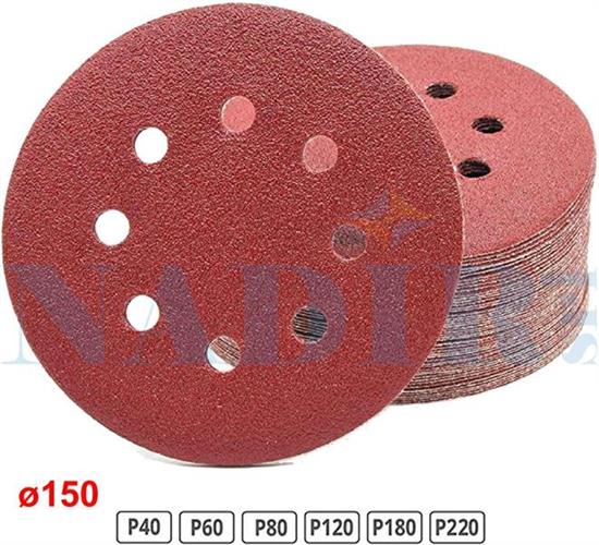 DISCO ABRASIVO CON VELCRO ø150 GRANA 100 CF.100PZ