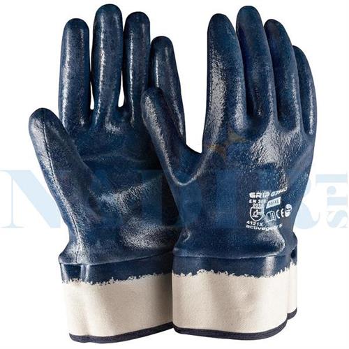 GUANTO NBR BLU TG.10 TUTTO SPALMATO CON MANICHETTA